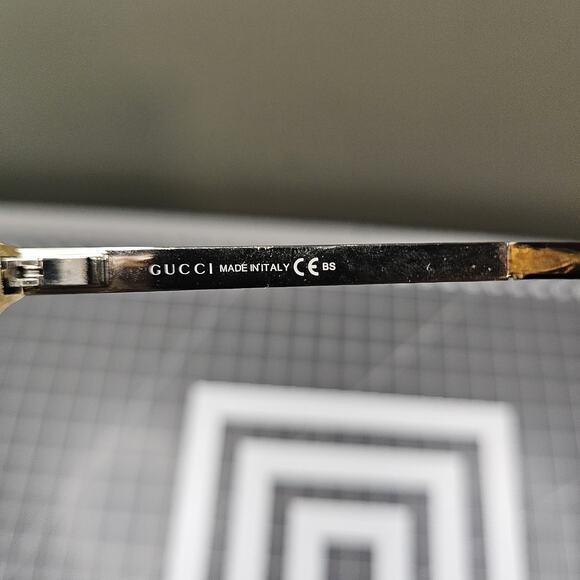 Gucci Glasses Women's Frames Gold Tortoise Shell Designer GG 3678 4WJ 140 No Rx - Picture 7 of 9